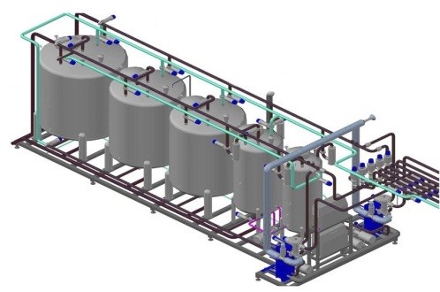 SIT Groupe clé en main turnkey проект под ключ CIP ozone ozonated water CIP station CIP мойка с применением озона